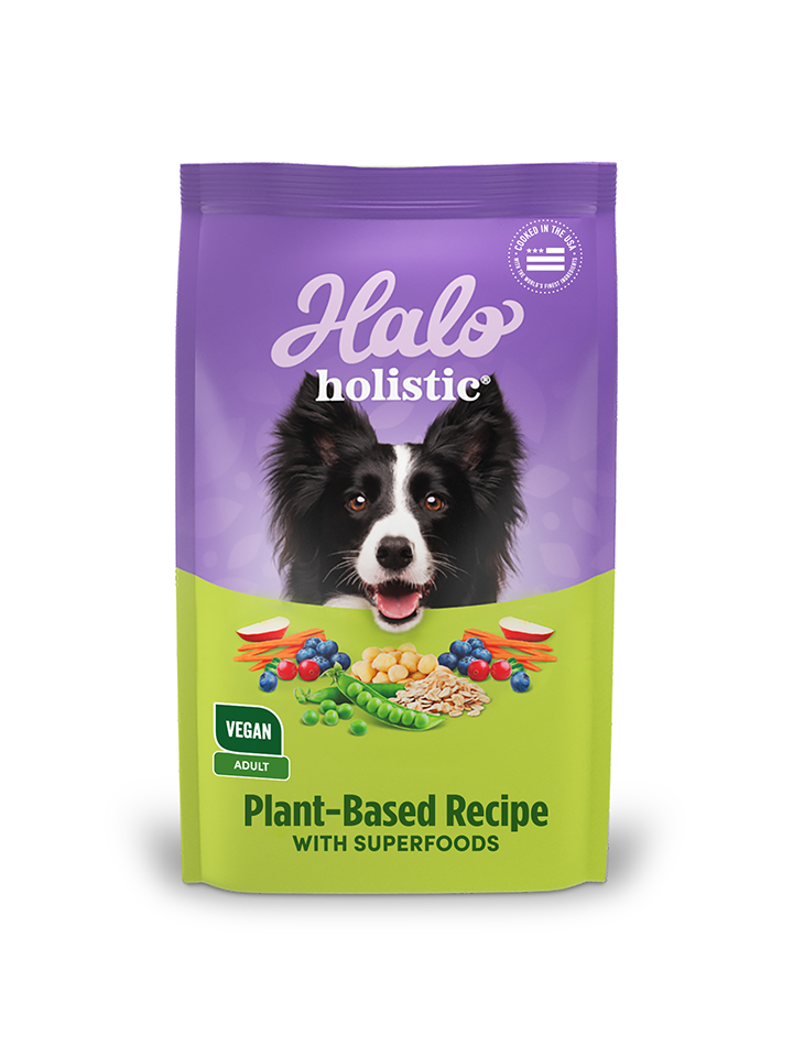 Halo Holistic Adult Dog Vegan Plant-Based Recipe with Superfoods 3.5 lb