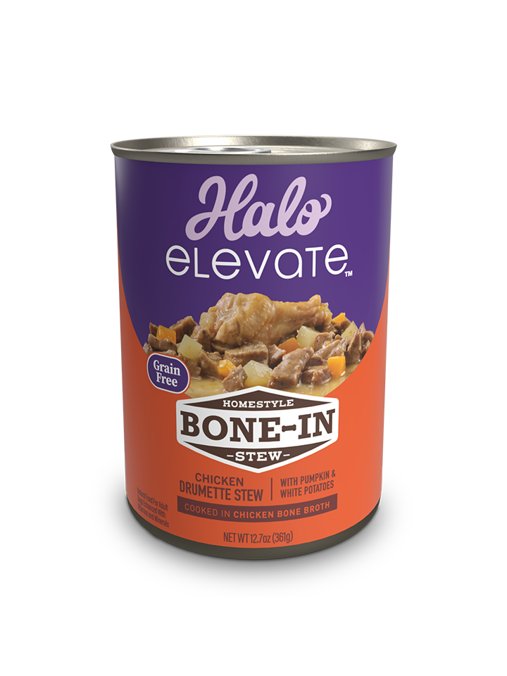 Halo Bone-In GF Chicken Stew  Pumpkin  White Potatoes 12.7oz