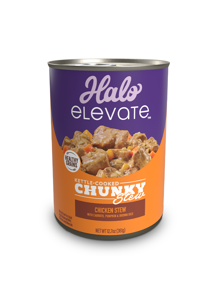 Halo Chunky HG Chicken Stew  Carrots Pumpkin  Brown Rice 12.7oz