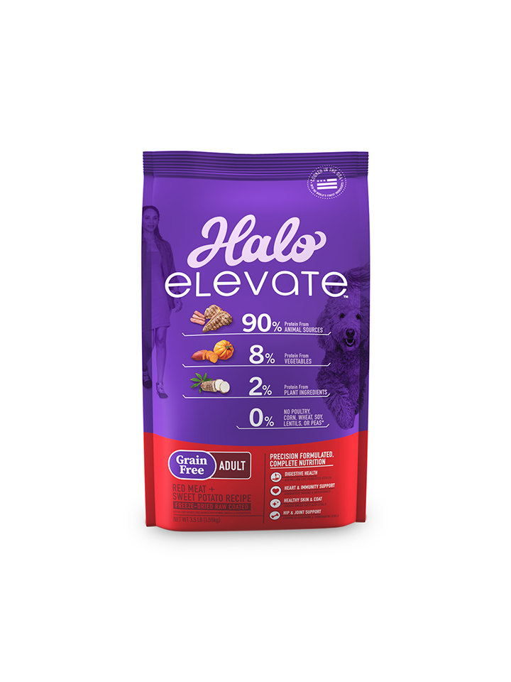 Halo Elevate Dog Grain Free Red Meat Recipe Dry Food 3.5 lb