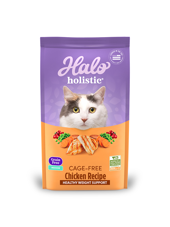 Halo Holistic Indoor Cat Grain Free Cage-Free Chicken Recipe 3 lb bag