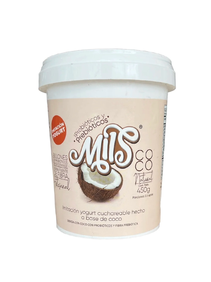 Bebida con Coco con Probioticos y Fibra Prebiotica Cuchareable 450 Gramos